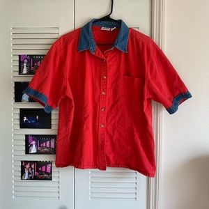 Vintage Carolina Blues (Plus) Button Up